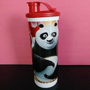 Tupperware Kung Fu Panda16oz. Flip Top Tumbler On the Go Travel School Water Eco
